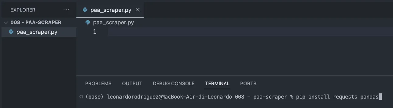 Open new terminal in VScode
