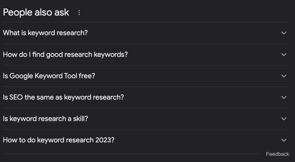 People also ask - Google