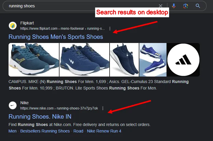 Running Shoes - Google search result