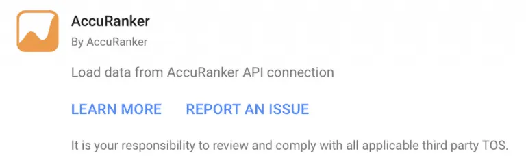 How to Install the AccuRanker Google Data Studio Connector